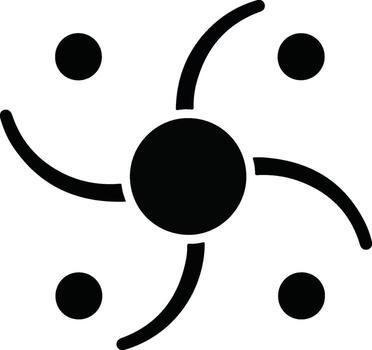 Abstract Circular Network Connection Design. vector