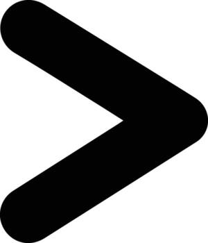 A black arrow pointing down on a white background vector