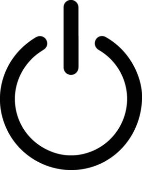Power Button Icon On Off Switch Symbol. vector