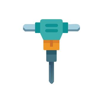 a drill with a handle and a tool on it vector