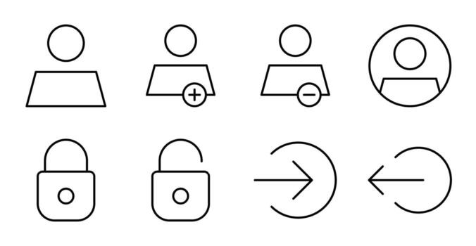 cuenta herramientas línea control S icono colección vector