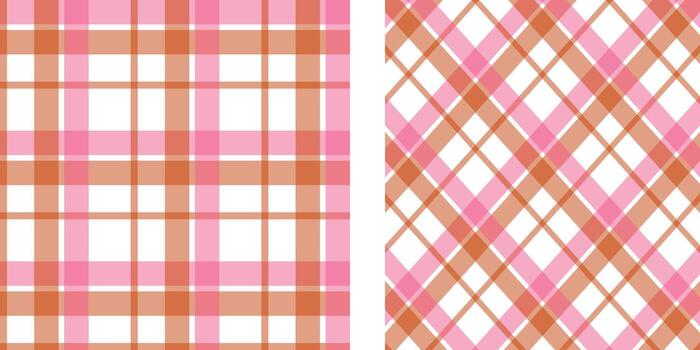 un alta calidad tartán diseño con intersectando diagonal líneas vector