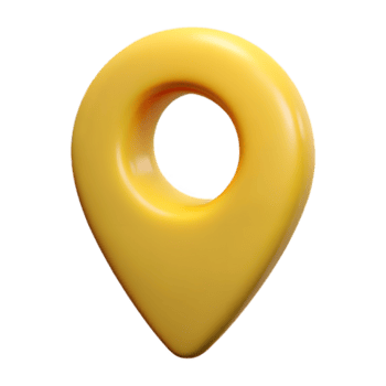 preciso amarelo 3d localização PIN ícone - específico geográfico marcador e local símbolo png