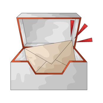 Illustration of Inbox Notification vector
