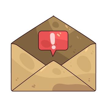 Open Mail Alert vector