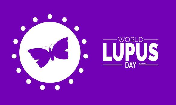 World Lupus Day Highlighting the Importance of Early Detection Research and Support for Those Living With Lupus vector