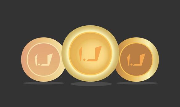 Silver and bronze coins, shiny metallic currency collection set. Isolated objects on dark and light background. Wealth and economy concept for websites, web design, and infographic templates. vector