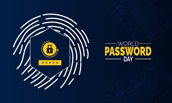 celebrar mundo contraseña día aprender cómo a proteger tu en línea cuentas con fuerte y seguro contraseñas hoy vector