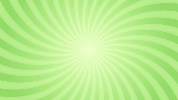 Simple Vibrant Green Radial Rays Effect Pattern Horizontal Background Design vector