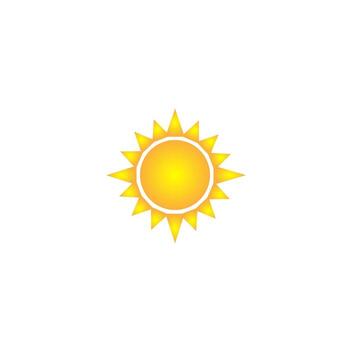 Sun icon isolated on background for graphic and web design. Creative illustration concept symbol for web or mobile app trend vector