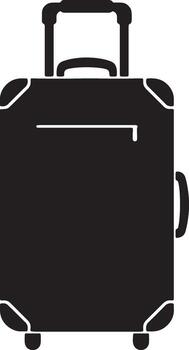 Dramatic Black Paintbrush Icon A Bold Graphic Design Element for Artistic Projects and Creative Applications vector