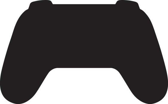 Mysterious Black Silhouette of a Gaming Controller A Dramatic Image for Game Design and Digital Art vector
