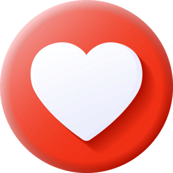 Love Red Heart Emoji 3D Icon Symbol Button Isolated Transparent clipart png