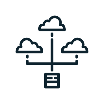 iot moln lagring ikon i linje stil. perfekt för appar, webbplatser, ui ux, presentationer, eller infografik. redigerbar illustration fil med rena design och modern design. transparent bakgrund. png