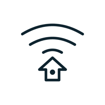 mycket liten smart Hem nav ikon i linje stil. perfekt för appar, webbplatser, ui ux, presentationer, eller infografik. redigerbar illustration fil med rena design och modern design. transparent bakgrund. png