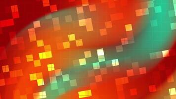 aqua magma dynamisch achtergrond animatie met in beweging plein tegels, levendig kleuren, en glad overgangen creëren een modern Look. video