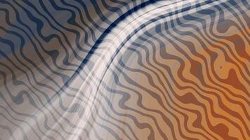 bronze profundo azul abstrato fundo animação apresentando curvado linhas com dinâmico luz e sombra criando profundidade e movimento video