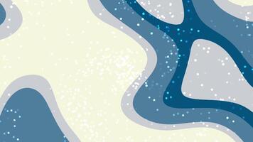 lugna hav flöden abstrakt vinter- bakgrund animering med strömmande former, mjuk färger, och gnistrande bokeh lampor effekt. video