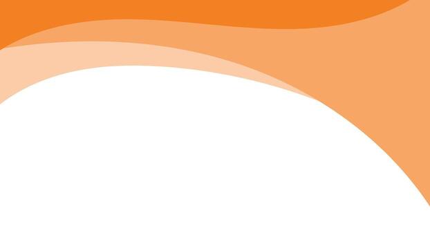 Abstract header template with bold orange wave and transparent background flat illustration vector
