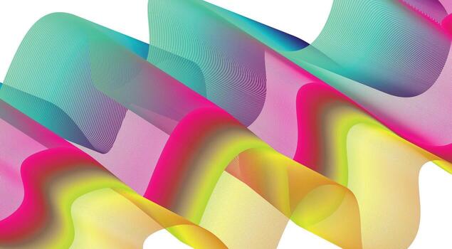 Wavy Blend Curved Gradient Abstract Background Design Illustration vector