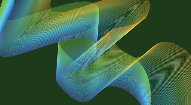 Blend Wavy Curved Background Gradient Design Abstract Illustration vector