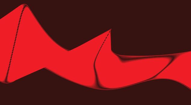 Blend Wavy Curved Background Red Color Design Abstract Illustration vector