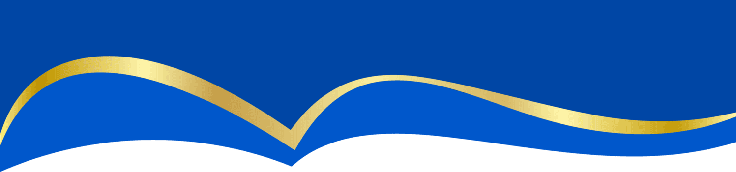 astratto confine forma per bandiera design. intestazione con d'oro sezione. sito web pagina modello. semplice blu ondulato orizzontale menù per luogo superiore e separatore moderno elemento. png