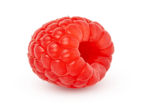 rosso bacca isolato. fresco maturo lampone con ritaglio sentiero, pieno profondità di campo. png