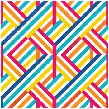 un vistoso modelo con zigzag líneas vector