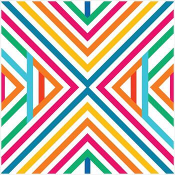 A colorful pattern with triangle lines vector