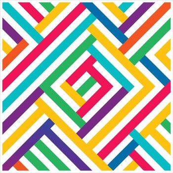 A colorful pattern with hand-drawn lines vector