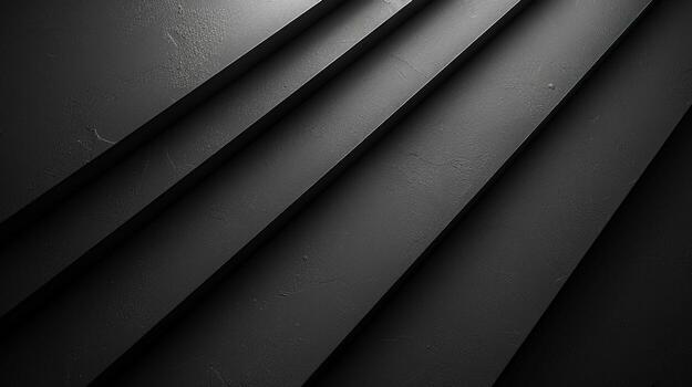Monochrome abstract geometric pattern background with diagonal lines and shadows photo