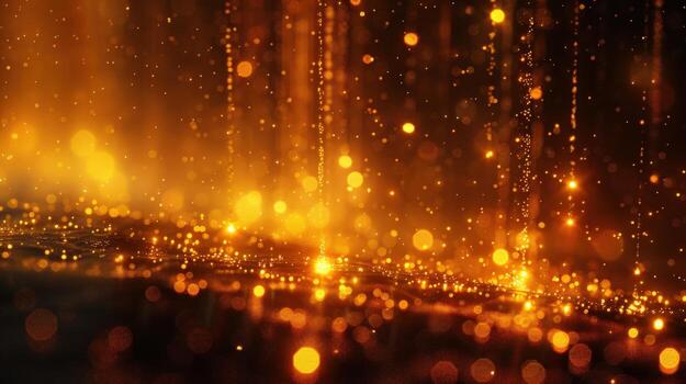 Golden particle stream abstract background texture photo
