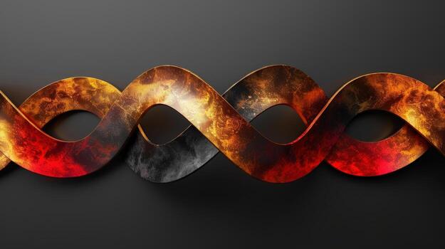 Dynamic intertwined strand texture abstract digital rendering concept photo