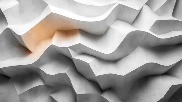 Abstract geometric texture gray background with shadow waves pattern photo