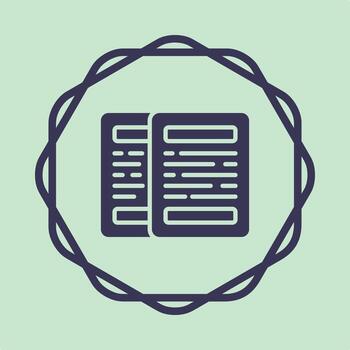 Document symbol trendy artwork useful Illustration circle design delightful colorful background vector