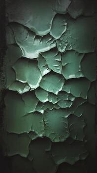 texturizado verde superficie con peladura pintar, creando un único visual modelo y profundidad. foto