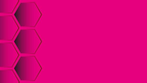 Abstract pink background with hexagonal pattern design vector