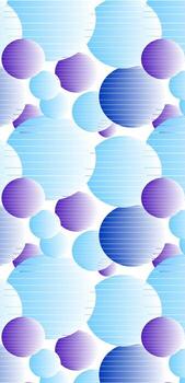 Abstract blue and purple gradient pattern with overlapping circles and lines vector