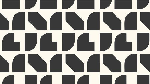 Modern geometric pattern with rounded shapes creates a dynamic, visually appealing background design element vector