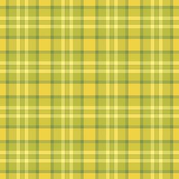 Classic plaid pattern in calming yellow and green tones. Ideal for backgrounds, textiles, or designs needing a timeless and versatile texture with a relaxed, natural feel. vector