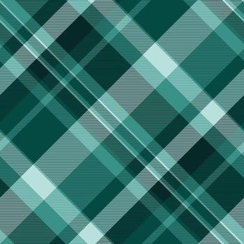 Grid background texture check, pretty plaid seamless pattern. Party fabric textile tartan in dark and teal colors. vector