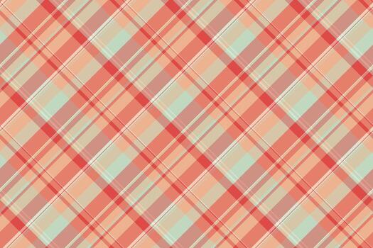 Merry christmas check plaid texture, checker textile background. Good seamless pattern tartan fabric in red and light colors. vector