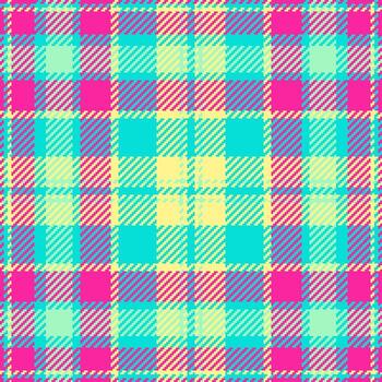 vibrante tartán modelo presentando un brillante color paleta. Perfecto para telones de fondo, textiles, o juguetón diseño proyectos agrega un dinámico, alegre sentir. vector