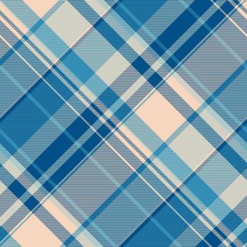 Classic tartan pattern in cool blues and beige. Seamless design ideal for backgrounds, textiles, apparel, and adding a traditional touch. Versatile texture. vector