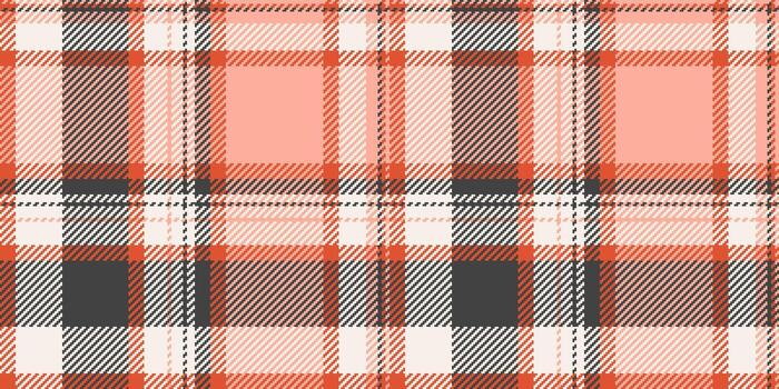 Jersey textile seamless texture, menu background plaid. Customizable tartan check pattern fabric in red and linen colors. vector