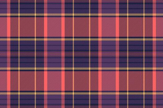 Stylish tartan pattern with red, purple and gold. Ideal for backgrounds, textiles, and design projects seeking a classic yet modern aesthetic. Versatile for various applications. vector