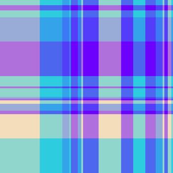 Tidy check texture plaid, turkish background pattern textile. Complexity fabric tartan seamless in blue and cyan colors. vector