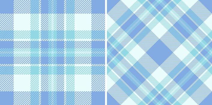 Fabric check pattern of tartan texture with a background textile seamless plaid. Set in gradient colors for luxury bedding sets. vector