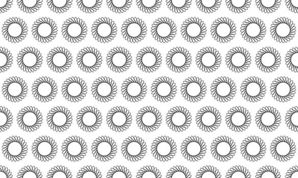 Seamless pattern of elegant, swirling circular designs. Perfect for backgrounds, textiles, or website design. vector
